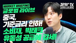 [글로벌 마켓브리핑] 중국의 기준금리 인하, 소비재, 빅테크 유동성 공급에 강세! f. 미래에셋증권 강구현 선임매니저