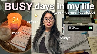 8AM BUSY WEEK IN MY LIFE | study with me, work, gym and self care