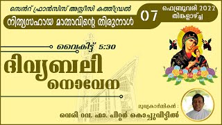 നിത്യസഹായ മാതാവിന്റെ തിരുനാൾ - 07.02.2022 - തിങ്കൾ  - ദിവ്യബലി, നൊവേന - വൈകിട്ട് 5:30 ന്