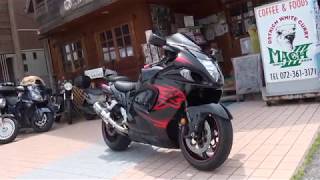 美人ライダータンデム　YOSHIMURAサウンドを聞け　2010 Suzuki GSX1300R HAYABUSA　京都　2010 Suzuki HAYABUSA　ヨシムラスズキ・ハヤブサ