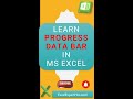 Progress Data Bar MS Excel-(V063)