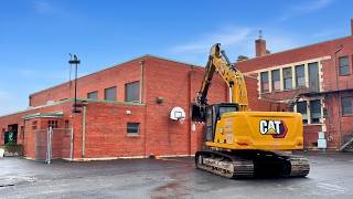 CAT Excavator DEMOLISHES Historic School Gym! (Full Walkthrough & Demolition)