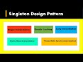 Singleton Design Pattern | Discussed 6 different ways to create Singleton