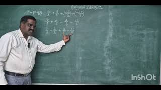 simplify: 4/3+3/5+(-2/3)+(-11/5)