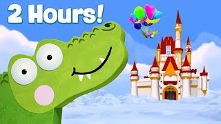 Silly Crocodile | 2 Hours of Crocodile Cartoons For Kids | Featuring Hiding Crocodile