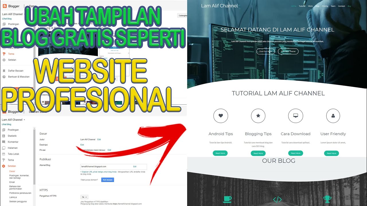 Cara Membuat Tampilan Blog Lebih Menarik Seperti Website Profesional ...