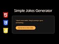 Jokes Generator with HTML, CSS and JavaScript