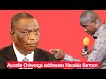 Apostle Chiwenga has warned Vice President Chiwenga for preaching in church 