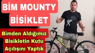 BİMDEN BİSİKLET ALDIK / BİM MOUNTY BİSİKLET / BİM BİSİKLET KUTU AÇILIŞI VE MONTAJI /BİSİKLET MONTAJI