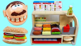 Pretend Cooking Mr. Play Doh Head Lunch Time from Sandwich Shop Toy Set!