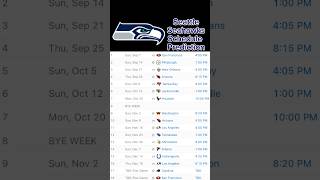 Seattle Seahawks Schedule Prediction #nfl #nflpicks #seattleseahawks #seahawks