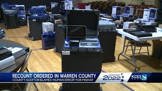 Recount ordered in Warren County