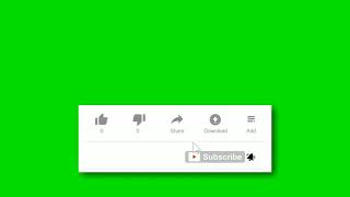 YouTube Animated Green Screen Subscribe Button with bell icon sound || No Copyright Download Free :4