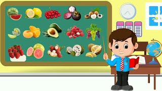 Mengenal nama buah buahan dalam bahasa Indonesia dan inggris~ Education for kids