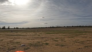 Valter and Steve landing after #skydiving on their #affcourse #skydive with www.learnskydiving.co.uk