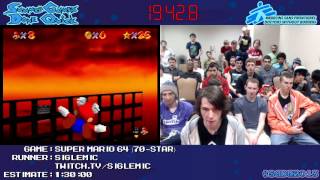 Super Mario 64 :: SPEED RUN (70-Star in 0:51:02) ft. 16-Star Race #SGDQ 2013