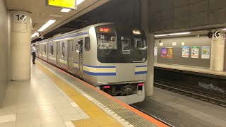 (見納め)横須賀線E217系　西横浜駅通過