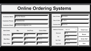 How to Create an Ordering Systems in Python - Full Tutorial
