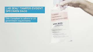 Elkay Plastics Lab Seal® Tamper Evident Specimen Bags