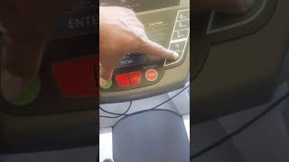 Spirit treadmill ct800 how to reset lube on display.