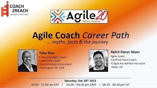 Agile Coach Career Path myths, facts, and the journey February 20 @ 10:00 Eastern Standard