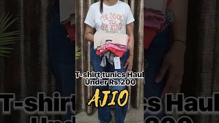 AJIO T-shirt \u0026 tunic Haul😍#shortvideo #trending #viral #shorts #haul#ashortaday