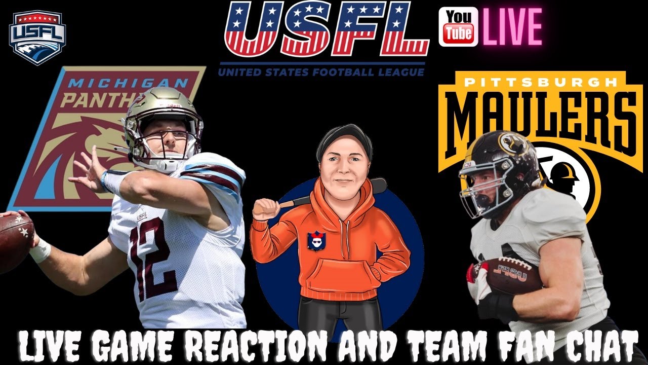 USFL Live 🔴 Pittsburgh Maulers Vs. Michigan Panthers | Live Watch ...