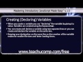 JavaScript Training Tutorial Creating (Declaring) Variables