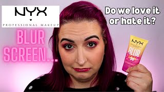 NYX BLUR SCREEN spf 30 PRIMER - Do we LOVE it or HATE it? | Kirby Rose