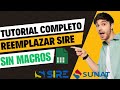 Caso practico reemplazar registro de compras en el #sire  sin utilizar #macros #excel