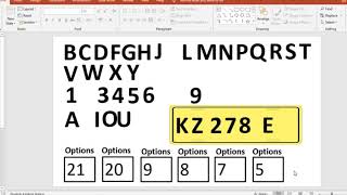 Combinatorics (Plate Number) #OnLineTeaching #OnLineClass