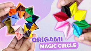 Origami Paper Magic Circle | Origami MAGIC Kaleidoscope FROM HEARTS | How to make Paper Fidget toy