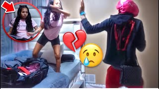 I’M LEAVING YOU PRANK ON MY CRAZY GIRLFRIEND !!💔😢