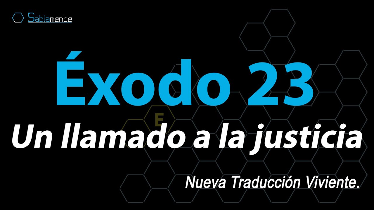 éxodo 23 Pdl Ntv Sm La Biblia Youtube