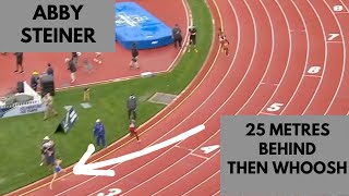 WOW. Abby Steiner Remember The Name, Whoosh 4x400 NCAA Womens Relay. Absurd!