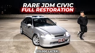 Restoring My Rare JDM Honda Civic EK4: Full Transformation!