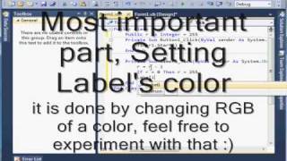 Animated Blinking label tutorial [VB.NET]