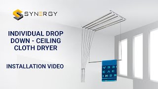 SYNERGY Luxury/Individual DropDown Clothes Dryer Installation \u0026 Demo Video