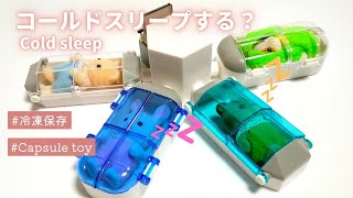 【ガチャガチャ】ミニチュアのSF世界冷凍保存マシン開封♪シルバニアの赤ちゃんを冷凍保存してみた！