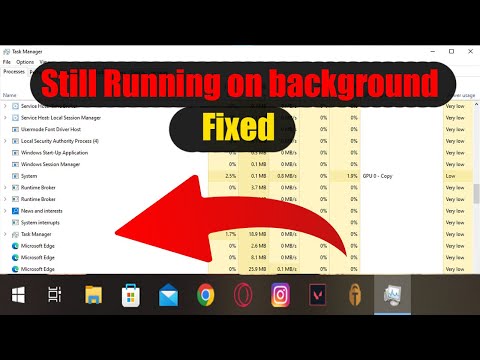 How to Stop “Microsoft Edge browser Still running on the background” [Windows 10 21h2]