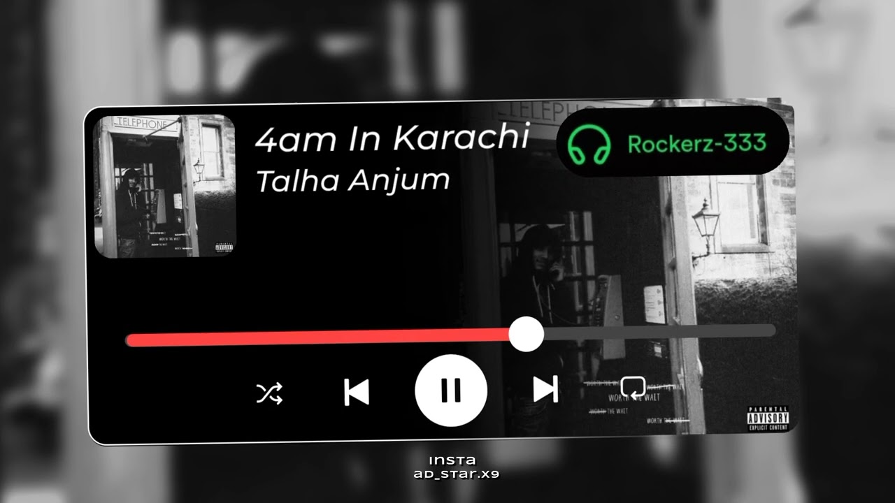 4am In Karachi Talha Anjum Slow Motion Song #viral #loveyou #song # ...