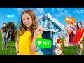 Nastya with friends come up with DIY decorations for Christmas and New Year