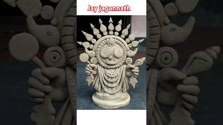 Lord jagannath made with clay easy process #shorts #jagannath #clayart