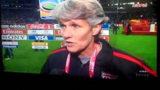 U.S Coach Pia Sundhage Post Game Interview 2011 World Cup Finals U.S. vs Japan