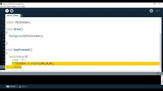 Processing - The switch statement