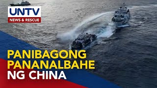 Mga barko ng BFAR at PCG, muling binomba ng tubig at binangga ng Chinese Coast Guard