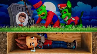 Paw Patrol Ultimate Rescue || R.I.P RYDER , What Happened! All Pups Turn Into ZOMBIE? | Rainbow 3