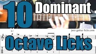 10 Easy Octave Licks For Jazz Guitar