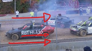 RUTHLESS - Listie Grove PA Demolition Derby 4 Cylinder Heat 1 - October 10, 2020