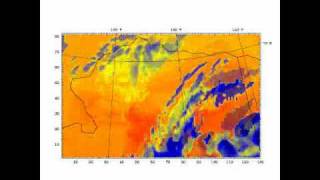 WRF Model Output: Cloud-top Temperature Simulation